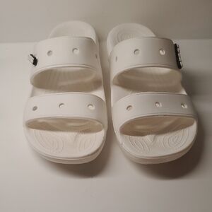 CROCS Kids White Slide Sandals